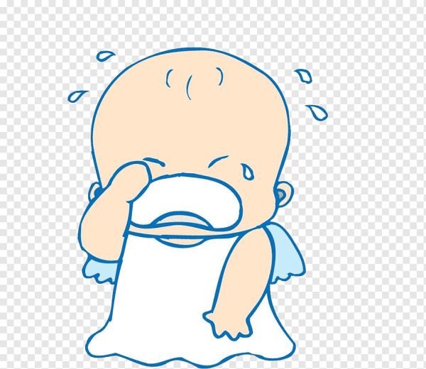 Рисунок плачущего малыша