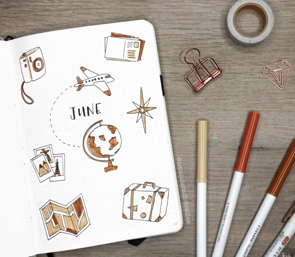 Рисунки в скетчбук лёгкие