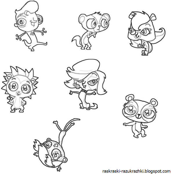 Раскраски с наклейками