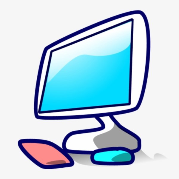 Компьютер мультяшный