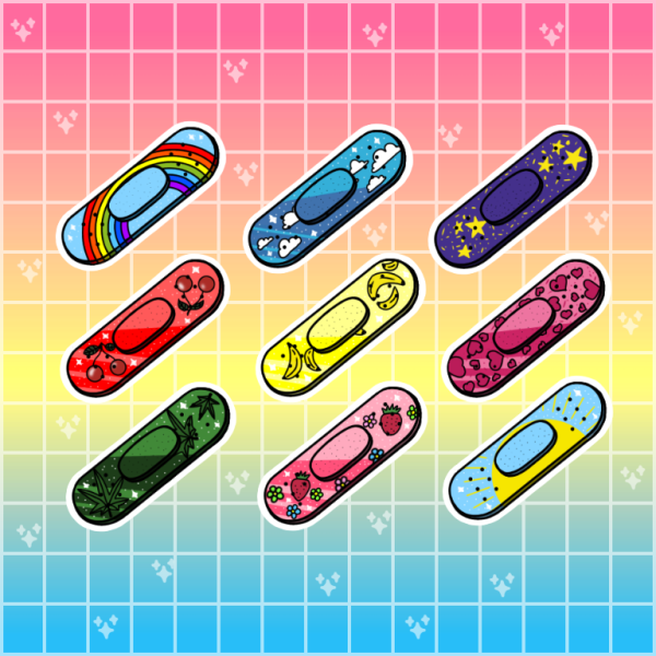 Пластыри для срисовки для бумажных сюрпризов