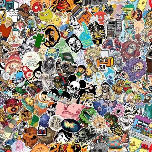 Коллаж из наклеек