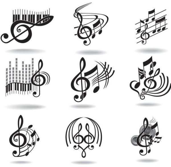 Музыкальные символы тату