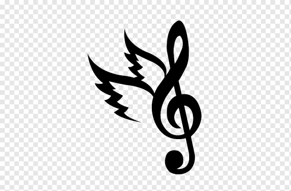 Скрипичный ключ с узорами