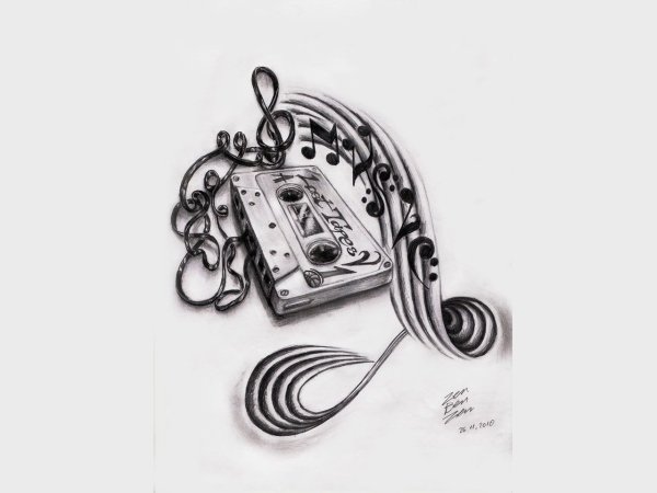 Музыкальные тату эскизы