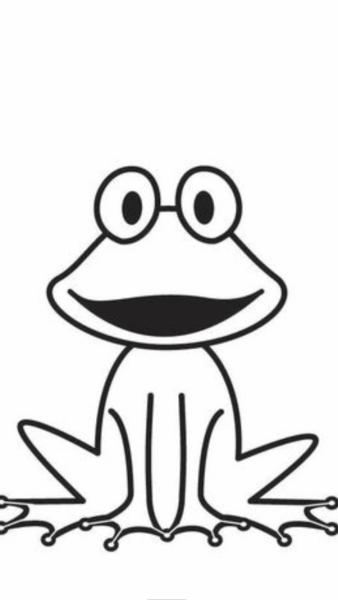 Лягушка раскраска