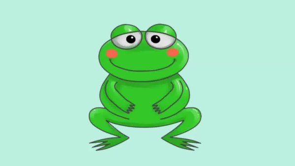 Лягушка рисунок для детей