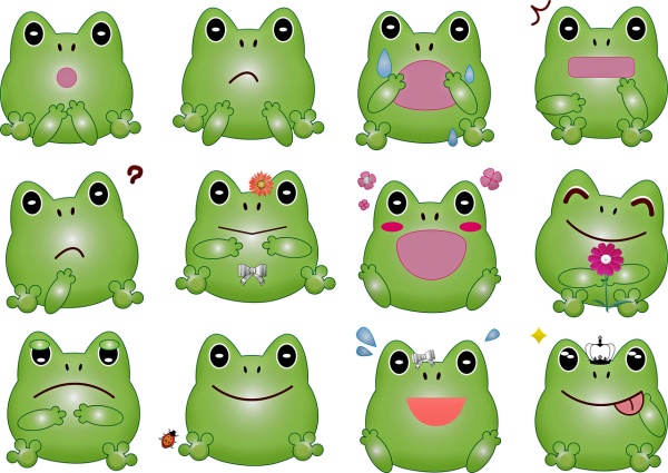 Кавайные лягушки