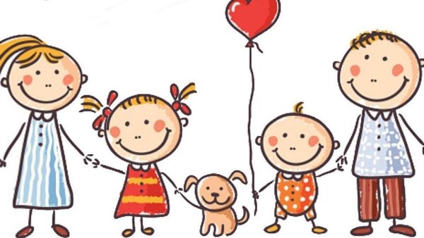 Семья картинки нарисованные