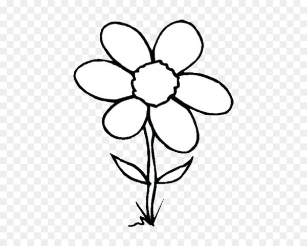 Цветы. Раскраска для малышей