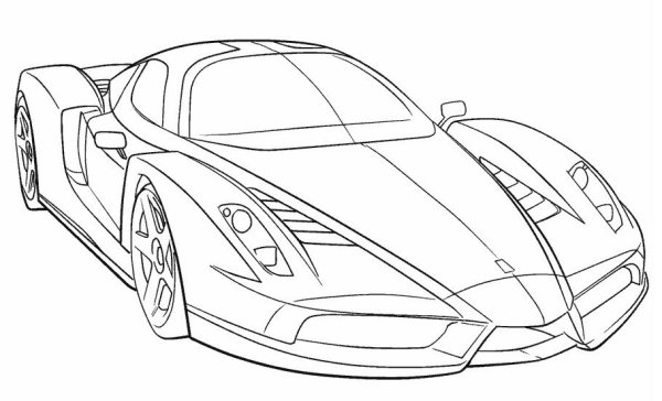 Раскраска Ferrari FXX