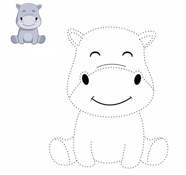 Рисование по точкам для детей