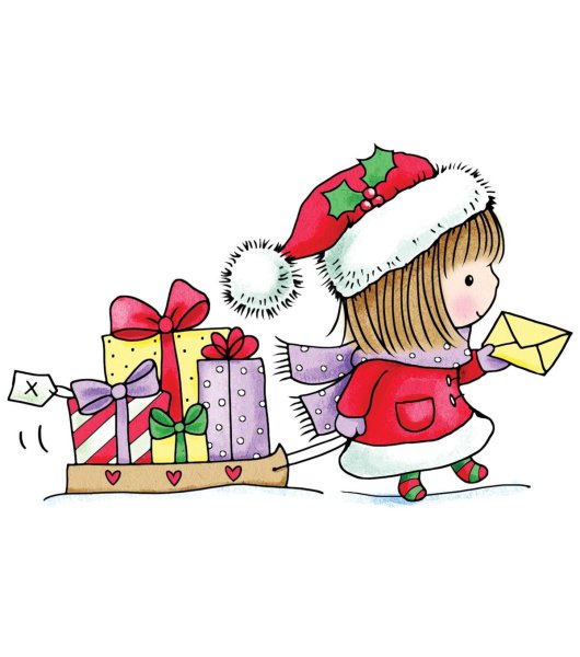 Новогодние наклейки милые