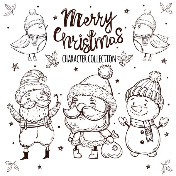 Рождество эскиз