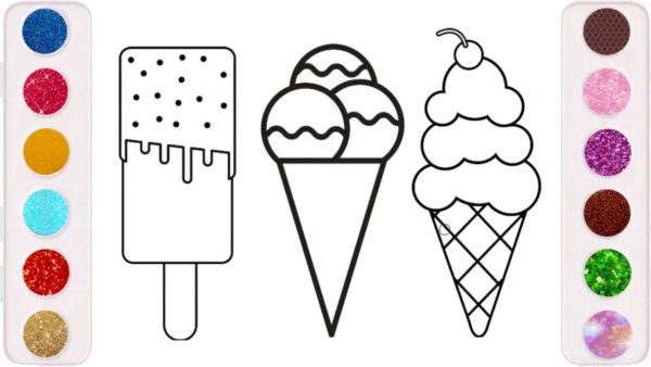 Мороженое шаблон