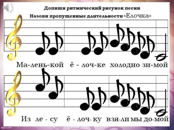 Ритмические рисунки для детей
