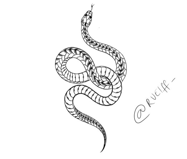 Тату Кобра маленькая