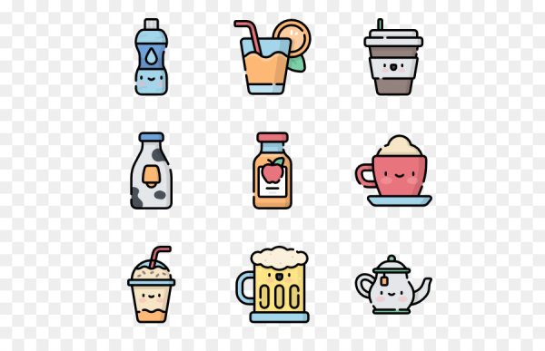 Кавайные рисунки еда и напитки