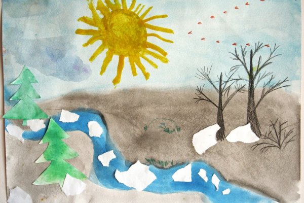 Рисование с детьми Весна