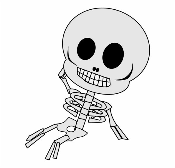 Скелет мультяшный