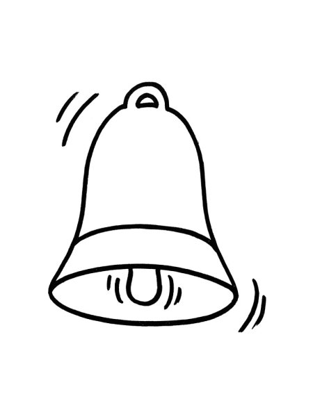 Колокольчик раскраска