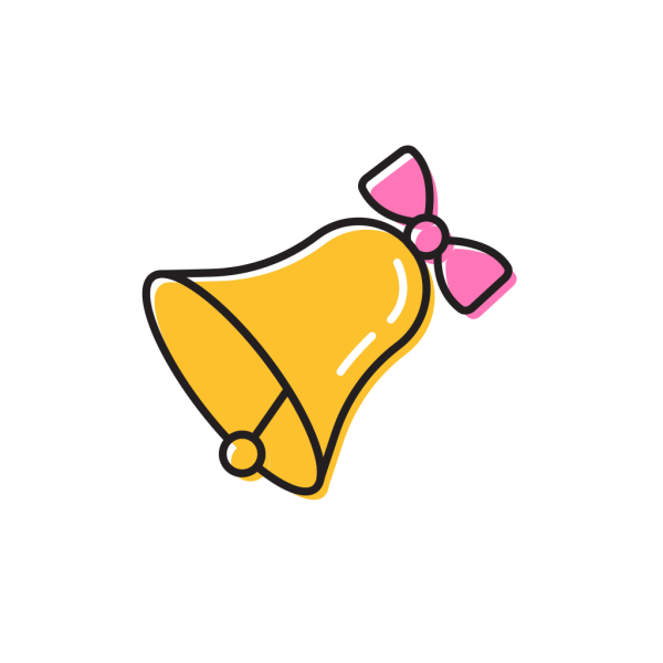 Значок школьный звонок