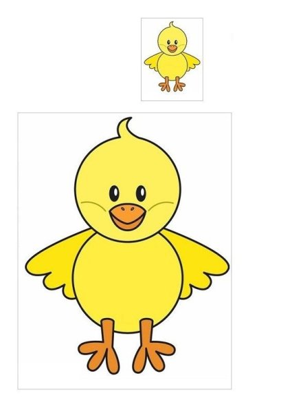 Цыпленок раскраска для детей