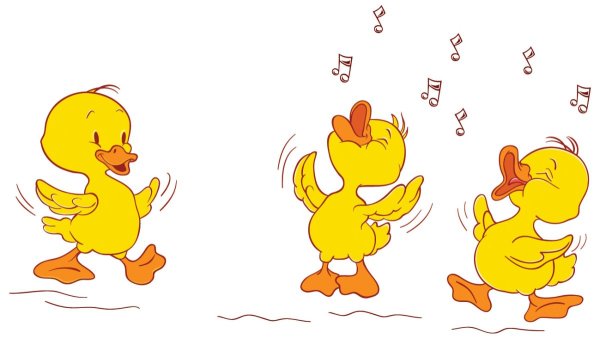 Цыплята мультяшные