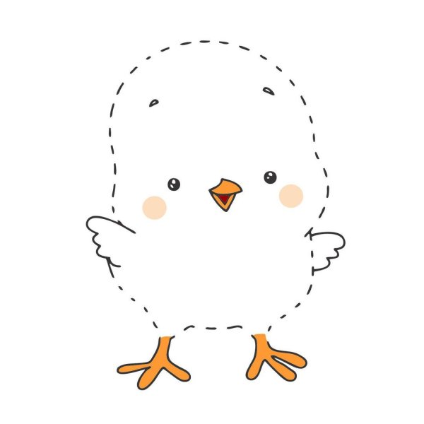 Цыпленок рисунок для детей