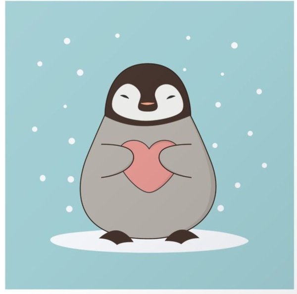 Пингвин рисунок