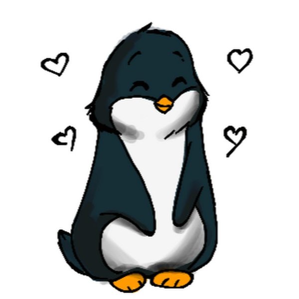 Новогодний Пингвин для срисовки