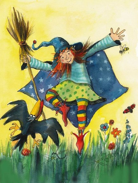 Пройслер маленькая баба Яга иллюстрации