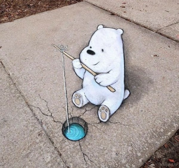 Идеи рисунков на асфальте