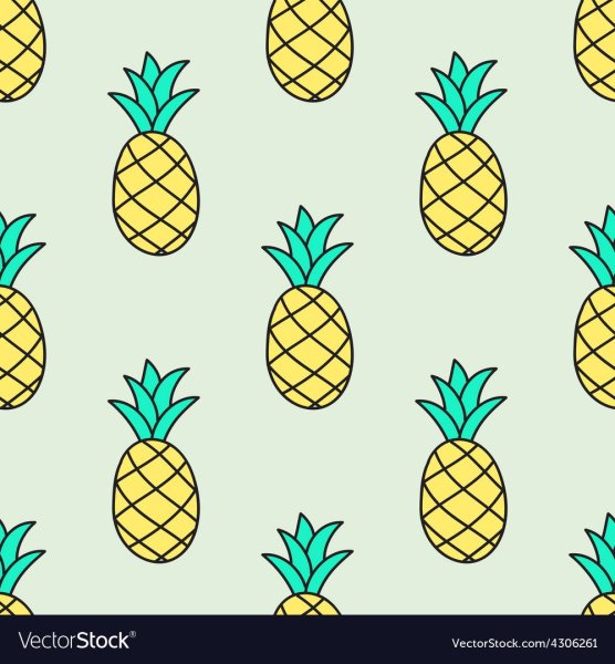 Мини рисуночек с ананасами