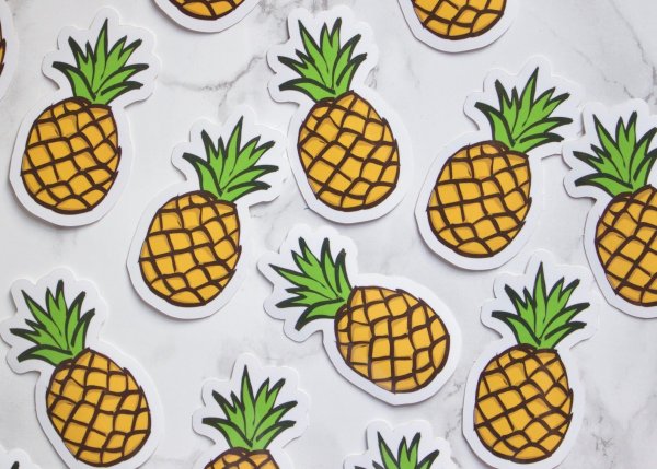 Наклейки ананас