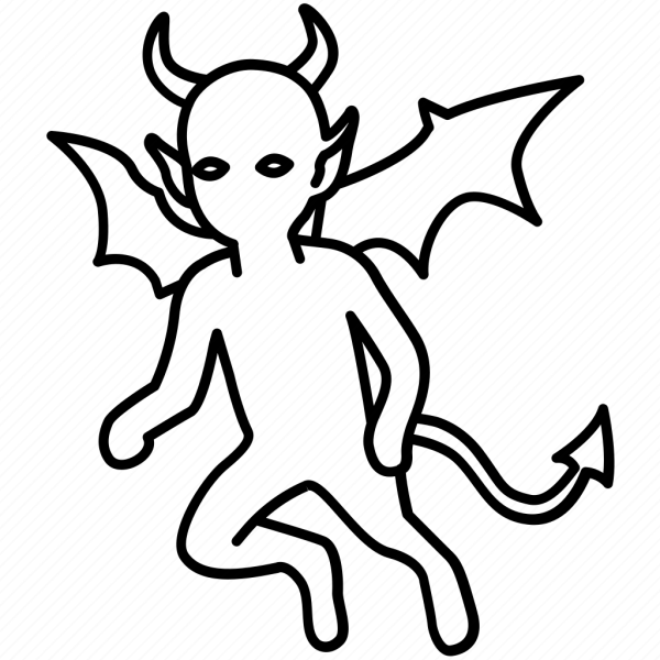 Маленький демон рисунок