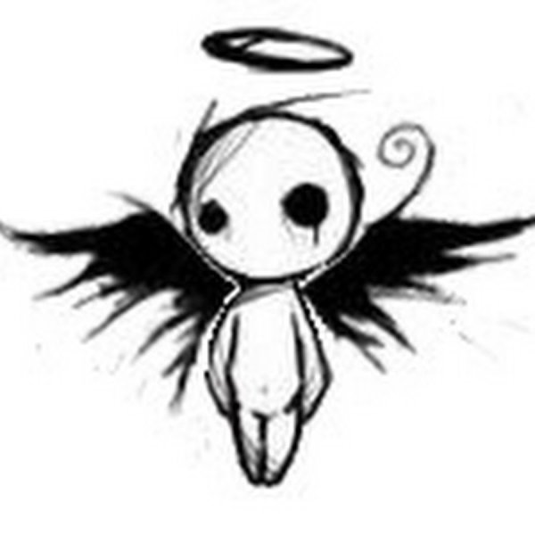 Эмо ангел рисунок