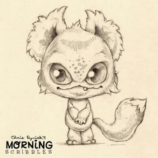 Монстрики рисунки карандашом