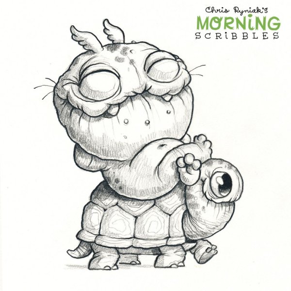 Монстрики для срисовки карандашом