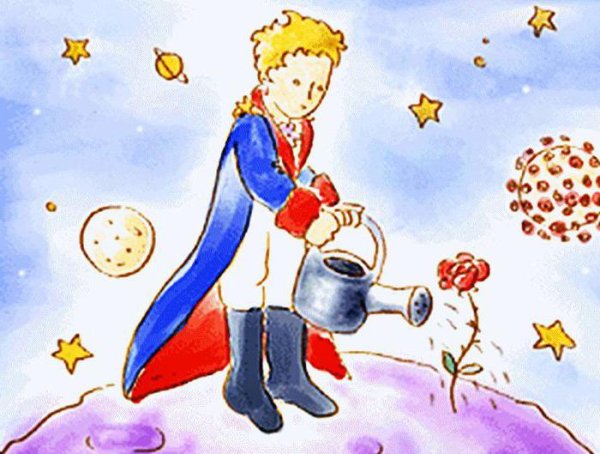 Сент-Экзюпери маленький принц рисунок