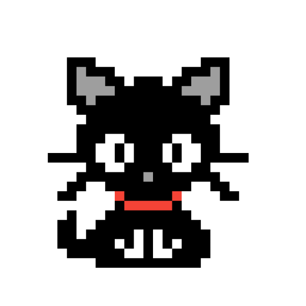 Рисунки котов по клеточкам