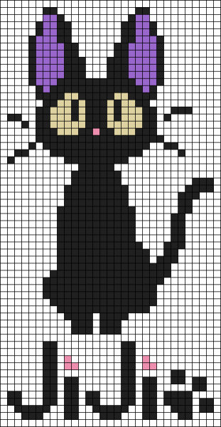 Рисование по клеточкам котики