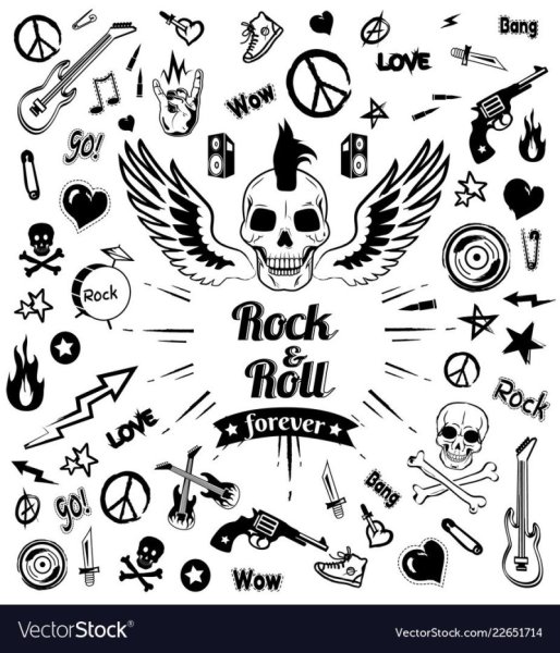 Маленькие тату в стиле панк