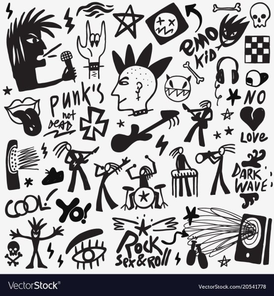 Маленькие рисуночки в стиле панк