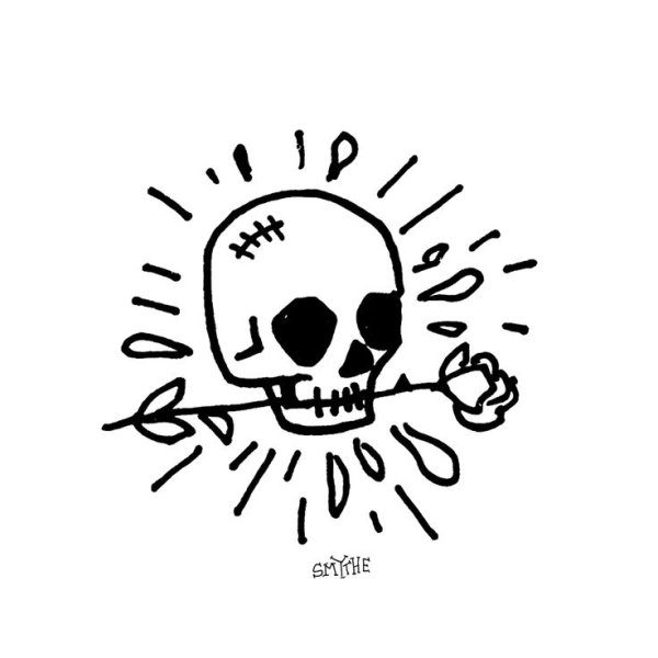 Череп панк эскиз