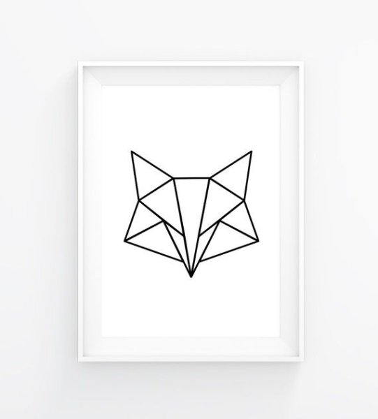 Геометрические животные простые