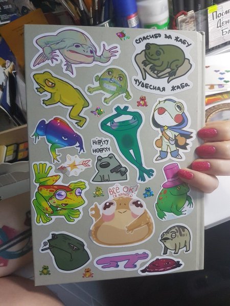 Лягушонок для скетчбука