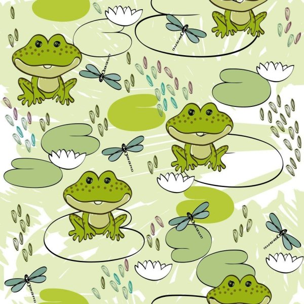 Фон с лягушками милые