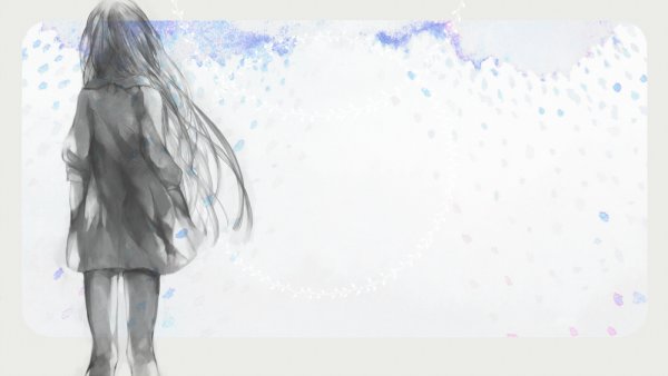 Маленькая девочка со спины арт