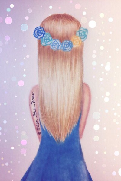 Нарисовать девочку со спины